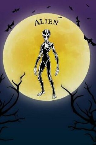 Cover of Alien Notebook Halloween Journal