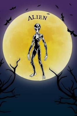 Book cover for Alien Notebook Halloween Journal