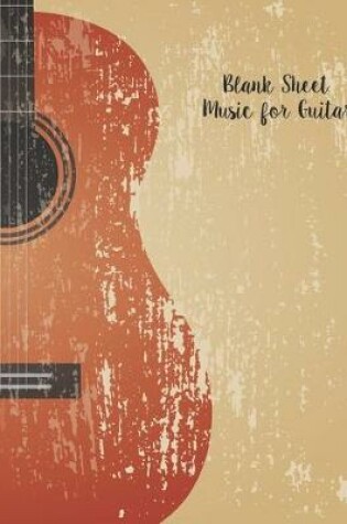 Cover of Blank Sheet Music for Guitar