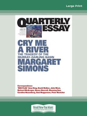 Book cover for Quarterly Essay 77 Cry Me a River