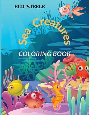 Book cover for Sea Creatures Coloring Book