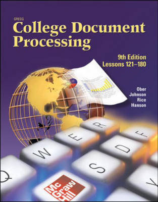 Book cover for Gregg College Keyboarding and Document Processing (GDP), Lessons 121-180, Student Text