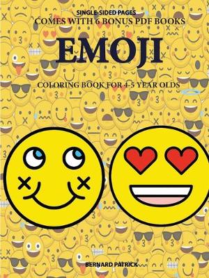 Book cover for Coloring Book for 4-5 Year Olds (Emoji)