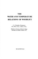 Book cover for The Water and Temperature Relations of Woodlice