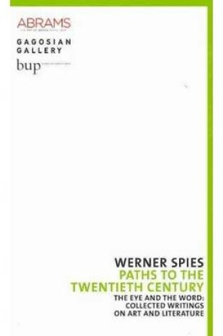 Cover of Werner Spies: The Eye and the Word (1