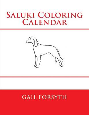 Book cover for Saluki Coloring Calendar