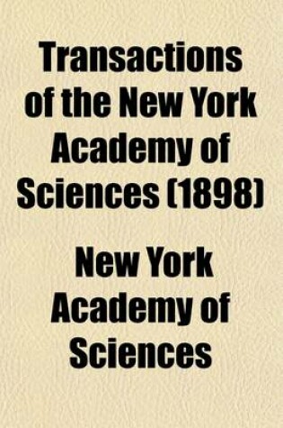 Cover of Transactions of the New York Academy of Sciences (Volume 16)