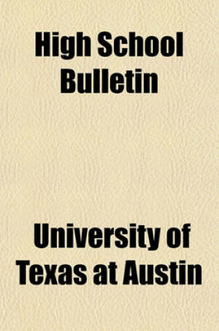 Cover of High School Bulletin