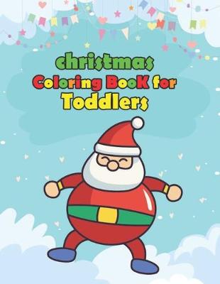 Book cover for christmas coloring book for toddlers