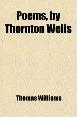 Cover of Poems, by Thornton Wells