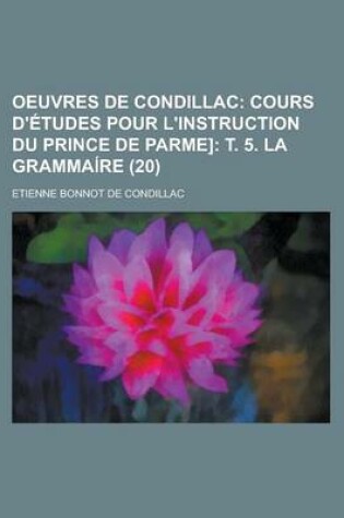 Cover of Oeuvres de Condillac (20)