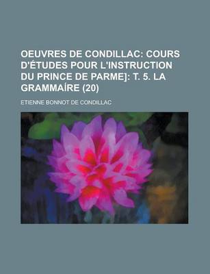 Book cover for Oeuvres de Condillac (20)