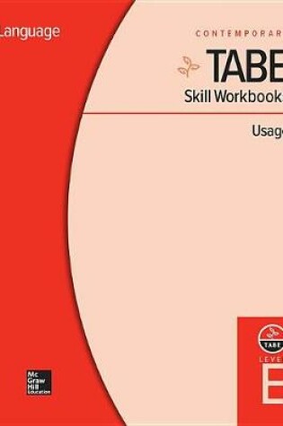 Cover of Tabe Skill Workbooks Level E: Usage (10 Copies)