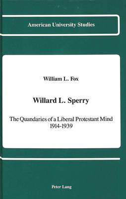 Cover of Willard L. Sperry