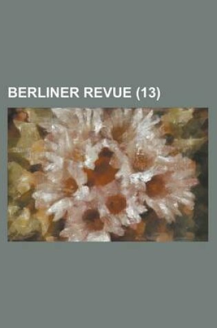 Cover of Berliner Revue (13)