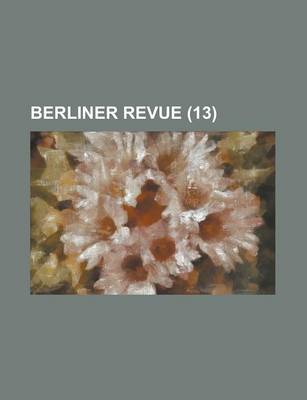 Book cover for Berliner Revue (13)