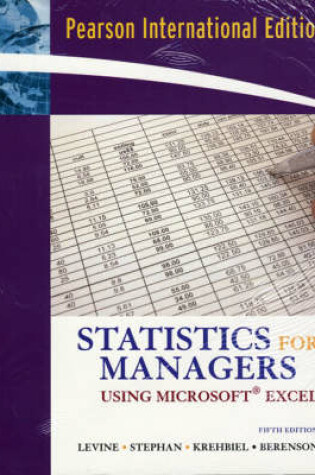 Cover of Statistics for Managers Using Excel and Student CD Package