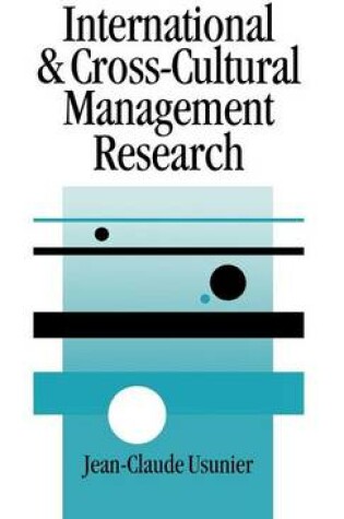 Cover of International and Cross-Cultural Management Research