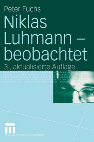 Cover of Niklas Luhmann — beobachtet