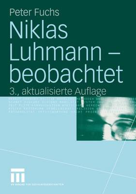 Book cover for Niklas Luhmann — beobachtet