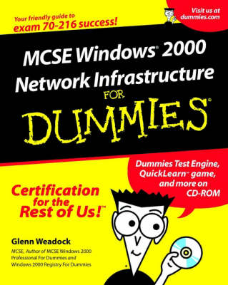 Book cover for MCSE Windows 2000 Network Infrastructure For Dummies