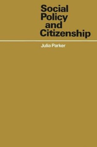 Cover of Social Policy and Citizenship