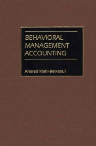 Cover of Behavioral Management Accounting