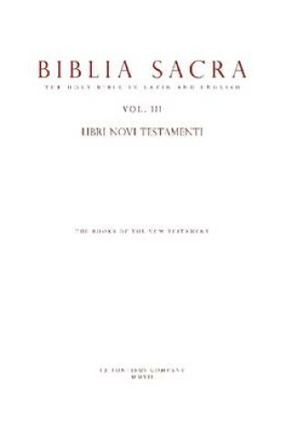 Cover of Holy Bible In Latin & English : Vol. 3