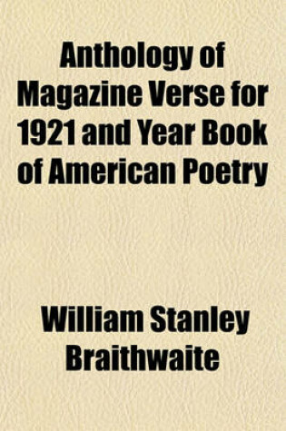 Cover of Anthology of Magazine Verse for 1921 and Year Book of American Poetry