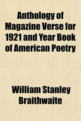 Book cover for Anthology of Magazine Verse for 1921 and Year Book of American Poetry