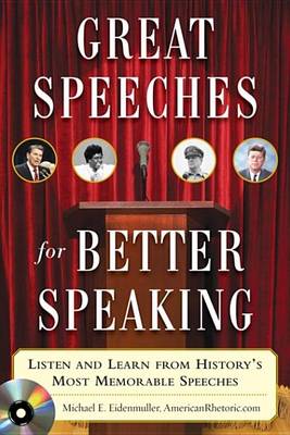 Book cover for Great Speeches for Better Speaking (Book + Audio CD)