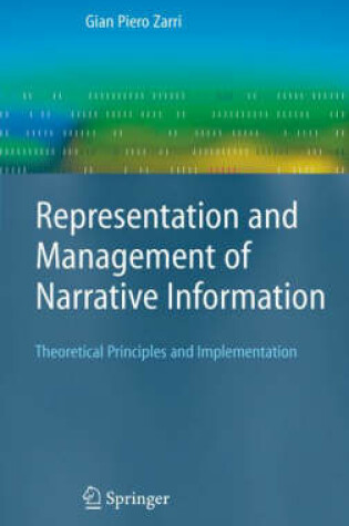 Cover of Representation and Management of Narrative Information