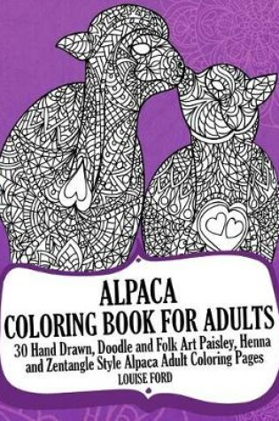Cover of Alpaca Coloring Book For Adults