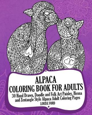 Book cover for Alpaca Coloring Book For Adults