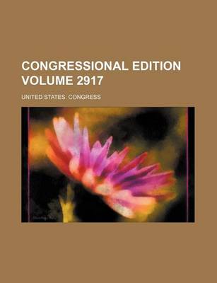 Book cover for Congressional Edition Volume 2917