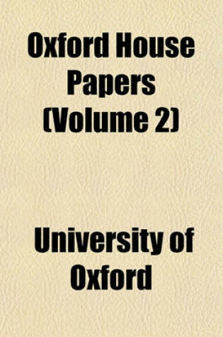 Cover of Oxford House Papers (Volume 2)