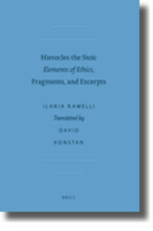 Cover of Hierocles the Stoic