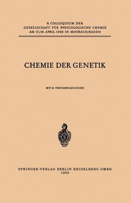 Cover of Chemie Der Genetik