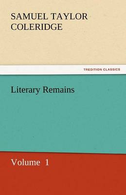 Book cover for Literary Remains