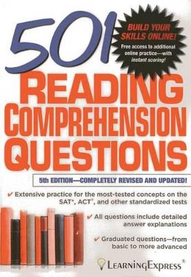 Cover of 501 Reading Comprehension Questions