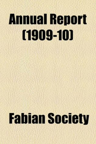 Cover of Annual Report (1909-10)