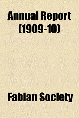 Book cover for Annual Report (1909-10)