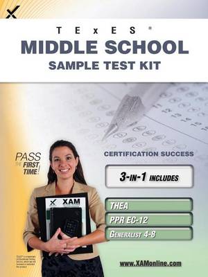 Book cover for TExES Middle School Sample Test Kit: Thea, Ppr Ec-12, Generalist 4-8 Teacher Certification Study Guide