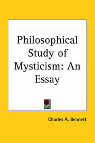 Cover of Philosophical Study of Mysticism: an Essay (1923)