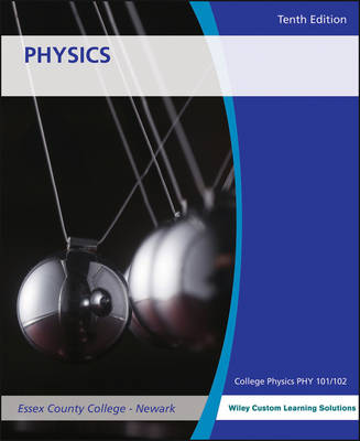 Book cover for Physics 10e for Essex County College with Wileyplus Blackboard Card Set