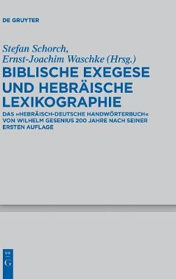Cover of Biblische Exegese Und Hebraische Lexikographie