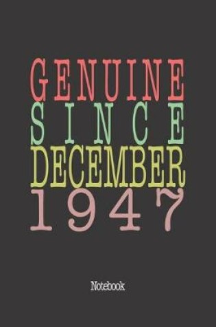 Cover of Genuine Since December 1947