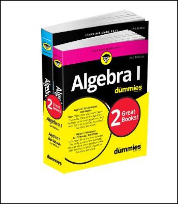 Book cover for Algebra I For Dummies Book + Workbook Bundle