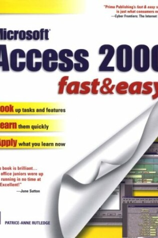 Cover of Access 2000 Fast and Easy