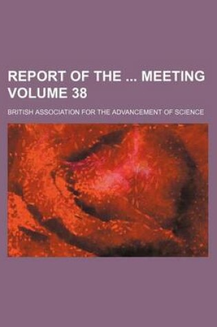 Cover of Report of the Meeting Volume 38